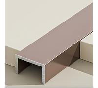 U-Sd - Profilo per piastrelle, 100 cm, 3 pezzi, in alluminio, per cucina e bagno, protegge Eds, Rose d, 40 mm, e Solut