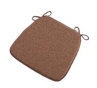 U-Shape Memory Foam Chair Cushions with Ties Non-Slip Dining Room Seat Pads Set of 2/4/6 Brown 45x42 cm - Comfortable Kitchen Chair Cushions for Enhanced Support