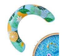 U Shape Printed Floats, Pool Floats Adult, Elastic Beach Pool Ring with Auhentic Design, Fun Summer Pools Accessory, Men Women Floater for Outdoor, Vacation Party Beach Lake River Travel Play Game