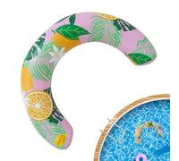 U Shape Printed Floats, Pool Floats Adult, Elastic Beach Pool Ring with Auhentic Design, Fun Summer Pools Accessory, Men Women Floater for Outdoor, Vacation Party Beach Lake River Travel Play Game