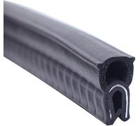 U-Shape Trim Seal Strip bordo protettivo, Guarnizione in gomma a forma di U da 3,28 piedi, nera con bolla superiore decorativa for auto, barche, camion e applicazioni domestiche, strisce meteorologich