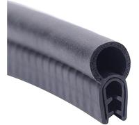 U-Shape Trim Seal Strip bordo protettivo, Guarnizione in gomma a forma di U da 3,28 piedi, nera con bolla superiore decorativa for auto, barche, camion e applicazioni domestiche, strisce meteorologich