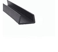 U-Shape Trim Seal Strip bordo protettivo, Profilo in gomma a U, fondo piatto, 3,28 piedi, guarnizione in gomma nera for auto, guarnizione isolante for bordi, copertura di bordi taglienti(30mm x 17mm)