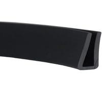 U-Shape Trim Seal Strip bordo protettivo, Profilo in gomma a U, guarnizione for bordo porta, fondo piatto, nero, 3,28 piedi, guarnizione in gomma for bordo porta(10mm x 16mm)