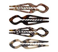 U Shaped Hair Barrettes - Bun Fixing Pins for Elegant Styling | Lightweight Metal Construction with Curved Design, Hairstyle Support Tools for Daily Wear Performance Events