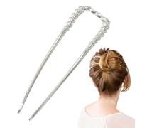 U Shaped Hair Pins, Metal French Women Hair Clips, Portable Hair Clips for Women, Girls Hairstyle Accessories, Hair Clips for Weddings, Hair Pins for Dating, French Hair Pins for Women, Metal U Shaped