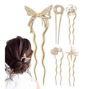 U Shaped Pins, Vintage Hair Fork, Metal Hair Clips, Elegante Hairs Pins, Stylish And Elegant U-shaped Metal Hair Pins For Vintage Hairstyles And Styling Needs Elegant Updos And Chic Hairstyles