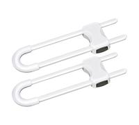 U-shapedd Child Locks - Adjustable Multi-Purpose Cabinet Latch, Secure Anti-Access Structure, Strong Durablee Grip System | Simple Tool-Free Installation Feature, Versatile Door Handle Safety Aid Home