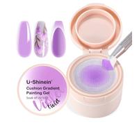 U-Shinein Cushion Gradient Painting Gel, Ombre Nails Aura Nails Full Coverage Precise Control of Each StrokeLong Lasting French Manicure Soak Off UV LED DIY Nail Art