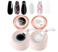 U-Shinein Cushion Gradient Painting Gel, Ombre Nails Aura Nails Full Coverage Precise Control of Each Dip Matte Effect Non-Wip Long Lasting French Manicure Soak Off UV LED DIY Nail Art 19