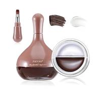 U-Shinein Eyebrow Pencil with Eyebrow Gel,2 in 1 Eyebrow Pen Brow Gel Real-Looking-Fill Define and Shape Brows, Lightweight Waterproof & Smudge-Proof Eyebrow Colours, #02 Dark Brown
