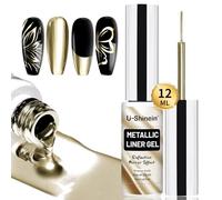 U-Shinein Gel per pittura metallica, nail art 3D Mirror Effect Gel per nail art, gel dipinto, per manicure fai da te, rame