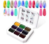 U-Shinein Gradient Painting Gel, 9 colori Ombre Gel Polish per unghie Ombre Nails, French Manicure fai da te, palette Y