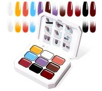 U-Shinein Gradient Painting Gel, 9 colori Ombre Gel Polish per unghie Ombre Nails, French Manicure fai da te, palette K