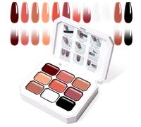 U-Shinein Gradient Painting Gel, 9 colori Ombre Gel Polish per unghie Ombre Nails, French Manicure fai da te, palette E