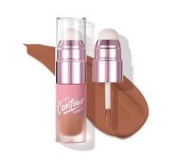 U-Shinein Liquid Concealer Highlighter Matte Face&Eye Brightener for Cool Tones, Lightweight&Moisturizing, Waterproof Long-Lasting Cream Stick with Blending Sponge 2#MEDIUM TAN