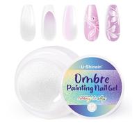 U-Shinein Ombre Gel Polish Nail Polish Spring Summer Colorful Painting Gel per unghie Ombre Nail Aura Nail Art #12 Pearl White