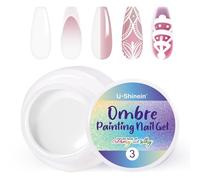 U-Shinein Ombre Gel Polish Smalto Spring Summer Colorful Painting Nail Gel per Ombre Nails Aura Nails, French Manicure Diy Nail Art #03 White