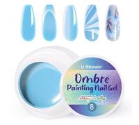 U-Shinein Ombre Gel Polish Smalto Spring Summer Colorful Painting Nail Gel per Ombre Nails Aura Nails, French Manicure Diy Nail Art #08 Blue