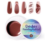 U-Shinein Ombre Gel Polish Smalto Spring Summer Colorful Painting Nail Gel per Ombre Nails Aura Nails, French Manicure Diy Nail Art #01 Cinnamon Rosa