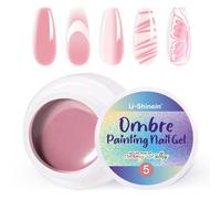 U-Shinein Ombre Gel Polish Smalto Spring Summer Colorful Painting Nail Gel per Ombre Nails Aura Nails, French Manicure Diy Nail Art #05 Leathery Pink