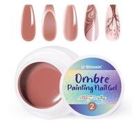 U-Shinein Ombre Gel Polish Smalto Spring Summer Colorful Painting Nail Gel per Ombre Nails Aura Nails, French Manicure Diy Nail Art #02 Rosa albicocca