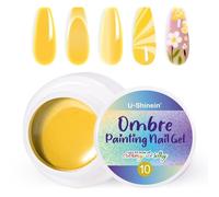 U-Shinein Ombre, smalto per unghie in gel Spring Summer Colorful Painting Gel per unghie Ombre Nails, French Manicure Diy Nail Art #10 Giallo