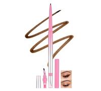 U-Shinein Pennello angolare 2 in 1 gel eyeliner & Kajal con temperino, marrone