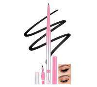 U-Shinein Pennello angolare 2 in 1 gel eyeliner & Kajal con temperino, nero
