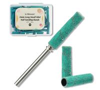 U-Shinein Piccoli nastri abrasivi per trapano per unghie, 50 pezzi super lunghi per trapano per unghie, con punta mandrino da 3,1 mm, grana 180, per unghie acriliche e gel, verde