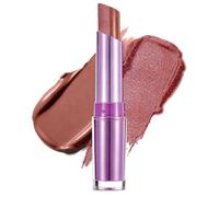 U-Shinein Star Spiral Shimmer - Lip Stain with Pearly Glitter, Long Lasting & Smooth Shimmer Lip Tint,Nourishing Lipstick with Gloss Finish Sparkling Peach Pink