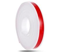 U-SRubber Edge Trim - Bordatura in gomma autoadesiva TPE for la riparazione di mobili in compensato e il restauro di mobili - 10 piedi, larghezze 9-30 mm, facile installazione fai da te(White,22mm)