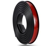 U-SRubber Edge Trim - Bordatura in gomma autoadesiva TPE for la riparazione di mobili in compensato e il restauro di mobili - 10 piedi, larghezze 9-30 mm, facile installazione fai da te(Black,32mm)