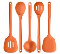 U-Taste 5 Pz Utensili cucina silicone lunghi, resistente a 315°C, Arancione