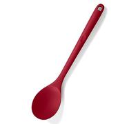 U-Taste Cucchiaio cucina solido silicone, resistente a 315°C, Rosso | 33,9 cm, cucchiaio antiaderente pieno e forato per servire, mescolare e raccogliere