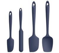 U-Taste Silicone Cucina Spatola Set 4: 250℃ Resistente al Calore Leccapentole in Gomma, Utensili per Pasticceria Antiaderenti Antigraffio senza BPA per Cucinare e Cuocere (Blu notte)