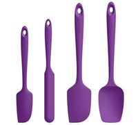 U-Taste Silicone Cucina Spatola Set 4: 250℃ Resistente al Calore Leccapentole in Gomma, Utensili per Pasticceria Antiaderenti Antigraffio senza BPA per Cucinare e Cuocere (Viola)