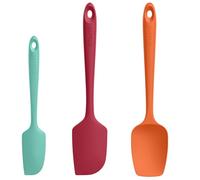 U-Taste Spatole Silicone Set di 3: 315℃ Resistente al Calore, Gomma Flessibile senza BPA Cucchiaio Leccapentola, Raschietto per Pentole Antiaderenti per Cucina Cottura Miscelazione (Colorato)