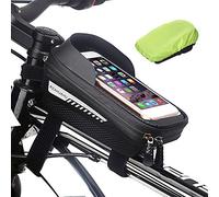 U+ UMATE PLUS Bike Bag for Front Frame Bicycle Bag Waterproof Bike Phone Mount Top Tube Bag Bike Phone Case Holder Accessories Cycling Pouch Handlebar Bag with Hard EVA & touch screen