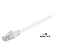 U/UTP CAT5e 0.5m White10 Pack
