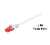 U/UTP CAT6 1M White 10 Pack