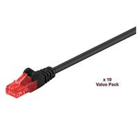 U/UTP CAT6 3M Black 10 Pack NEW