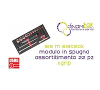 U05191068 519 M 613CEAX MODULO IN SPUGNA BICOLORE ASSORTITO (22 PZ) XGRIP USAG