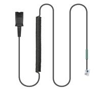 U10P RJ9 Adattatore per cuffie Plantronics QD Headset Quick Connect Cavo compatibile con Polycom VVX411 VVX410 VVX311 Avaya 1408 BT Converse ShoreTel NEC Aastra Mitel Nortel Telefoni fissi