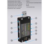 U18 Tester Tensione Corrente USB Multifunzione per QC2 0 0 Ricarica Rapida