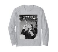 U2 Bono esibirsi per Live Aid Wembley Stadium 1985 Maglia a Manica