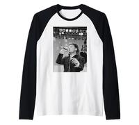 U2 Bono esibirsi per Live Aid Wembley Stadium 1985 Maglia con Maniche Raglan