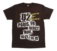 U2 I+E Paris Event 2015 ufficiale Uomo maglietta unisex