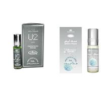 U2 Man & White Musk Concentrated Perfume Oil Roll-On (6ml x 2 Combo Pack) | Alcohol-Free Long Lasting Arabic Attar for Men | Woody, Musky, Elegant Masculine Perfume