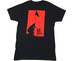 U2 - T-Shirt # S Unisex Black # Blood Red Sky